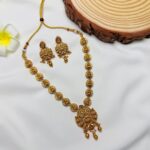 Royal Antique Floral Gold Necklace Set