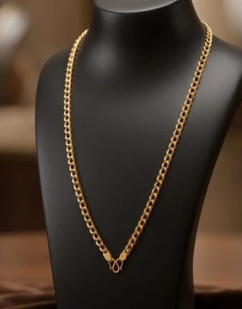 Auric Loop Gold Chain Necklace 0015
