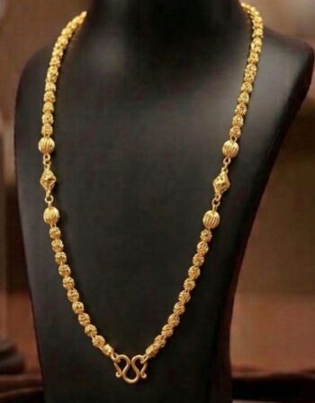 Royal Aura Gold Beaded Necklace 0021