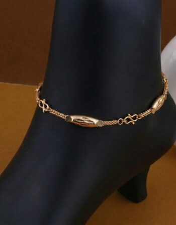 Chic Gold Leaf Chain Anklet