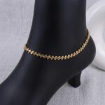 Figaro Chain Gold Anklet