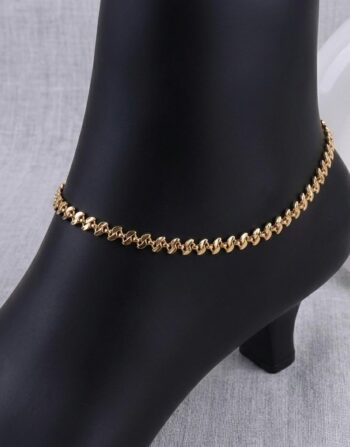 Figaro Chain Gold Anklet