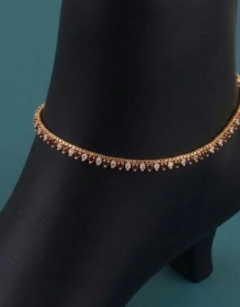 Ruby Sparkle Anklet 1007