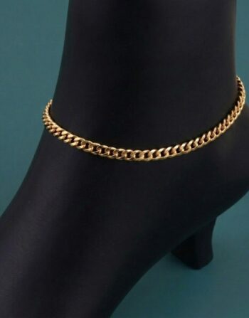 Classic Cuban Link Anklet 1008