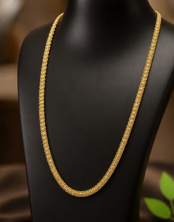 Suhana Textured Mesh Mala Chain 0036