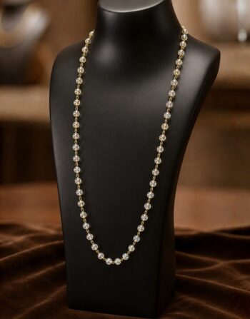 Crystal Bead Chain Necklace 0040