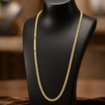 Gold Mesh Chain Necklace 0041
