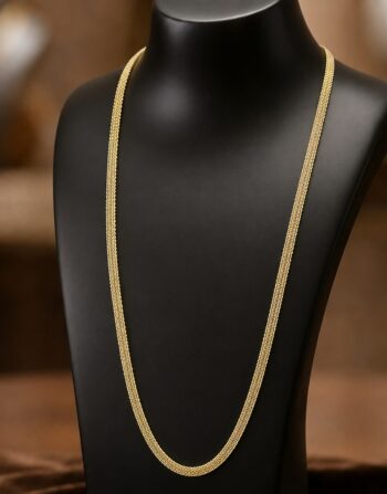Gold Mesh Chain Necklace 0041